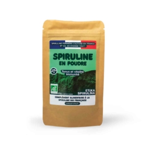 Vue de face du packaging de spiruline en poudre 45g