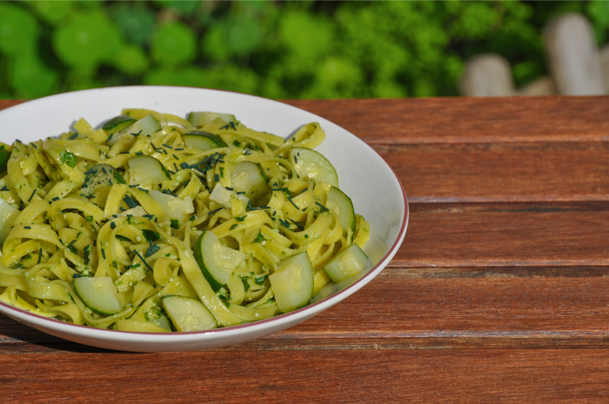 Les pâtes pesto-spiruline