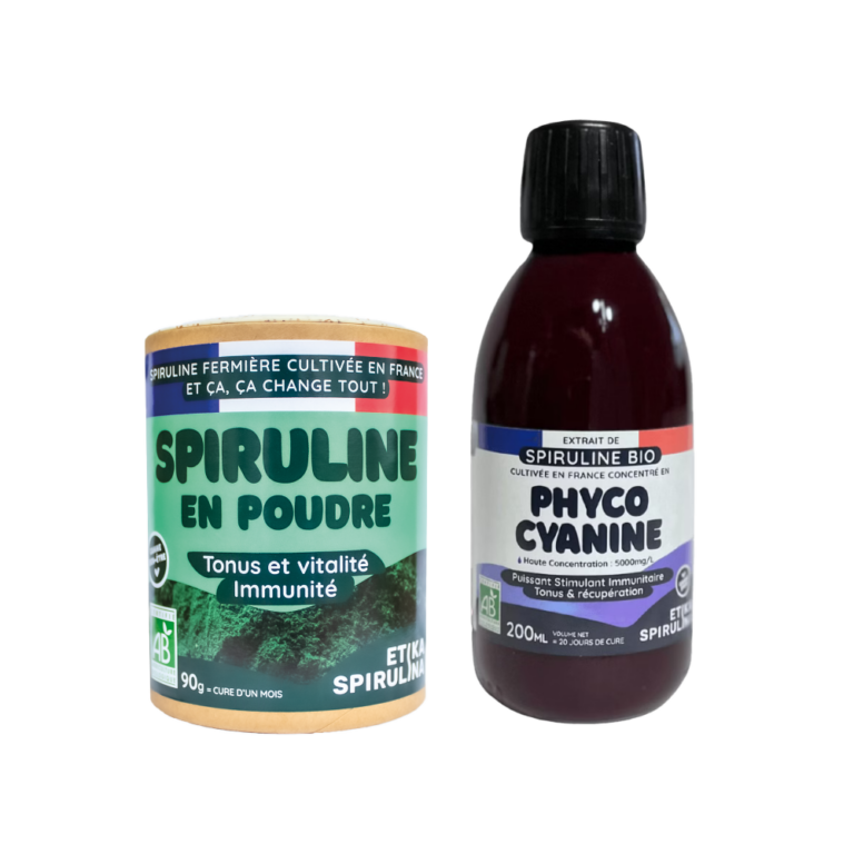 spiruline en poudre et phycocyanine
