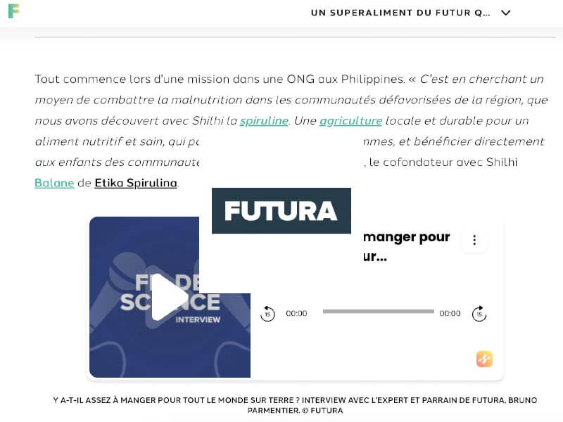 Article Futura Sciences du 22 juillet 2024
