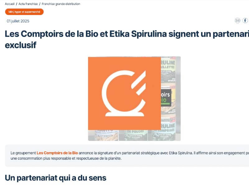 Article Observatoire de la Franchise 1er juillet 2025