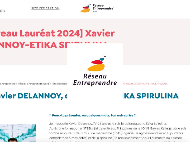 Article Réseau Entreprendre Nord – 9 janvier 2025