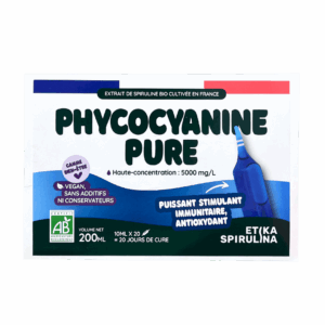 Packaging de la phycocyanine en ampoule